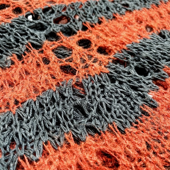 ⚡️SALE⚡️ Anthropologie Guinevere Waterfall Draped Loose Knit Striped Cardigan - Picture 5 of 6